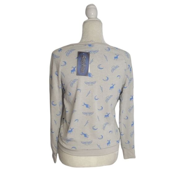 NWT HARRY POTTER printed envelope long sleeve crew neck top S - Picture 3 of 9